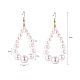 Plastic Imitation Pearl Dangle Earrings EJEW-JE03727-2