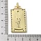 Pendentifs en laiton avec micro pavé de zircone cubique et émail KK-H458-05G-01-3