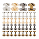 40 комплект винтовых застежек из сплава 4 цветов BUTT-PH0001-30B-7