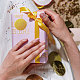 Самоклеящиеся наклейки с тиснением золотой фольгой DIY-WH0211-385-6