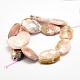 Chapelets de perles en opale rose naturelle G-F477-18-29x21mm-2