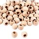PH PandaHall 120 Pcs 20mm (0.8 Inch) Natural Unfinished Wood Spacer Beads Large Hole Round Ball Wooden Loose Beads for Bracelet Pendants Crafts DIY Jewelry Making WOOD-PH0008-30A-1