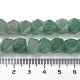 Fili di perline rotonde con taglio a stella di avventurina verde naturale G-M418-C09-01-5