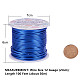BENECREAT 12 Gauge(2mm) Aluminum Wire 100FT(30m) Anodized Jewelry Craft Making Beading Floral Colored Aluminum Craft Wire - Blue AW-BC0001-2mm-01-5