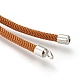 Браслет из нейлонового витого шнура MAK-M025-139A-2