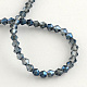 Chapelets de perles en verre électroplaqué EGLA-R094-3mm-M2-2