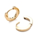 3 Pairs 3 Style Synthetic Shell Evil Eye Dangle Hoop Earrings with Enamel EJEW-B020-24G-3