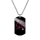 Stainless Steel Constellation Tag Pendant Necklace with Box Chains ZODI-PW0006-01J-1