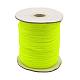 ナイロン糸  作るブレスレットナイロンのアクセサリーコード  ラウンド  緑黄  直径1mm  225ヤード/ロール NWIR-G001-506-1