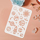 FINGERINSPIRE Space Stencil for Painting 29.7x21cm Reusable Planet Drawing Stencil Plastic Planetary Stencil Sun Moon Star Stencil for Painting on Wood DIY-WH0202-353-3