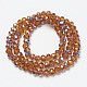 Electroplate Glass Beads Strands EGLA-A034-T4mm-I16-2
