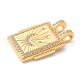 Латунные микро проложить кубического циркония подвески KK-U053-20G-04-2