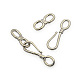 Brass Infinity Hook and S-Hook Clasps KK-J185-16P-2