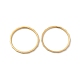 イオンプレーティング（ip）304ステンレスフィンガー指輪  ゴールドカラー  usサイズ9（18.9mm） RJEW-I101-02D-G-1