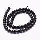 Natural Black Agate Beads Strands G-N0171-07-6mm-2