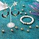 52 pièces 26 perles d'alphabet en verre galvanoplastie de style FIND-TA0001-99A-8