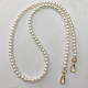 Tracolla a catena in plastica imitazione perla PURS-PW0001-294H-1