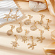 PH PandaHall 6 Pairs Boho Gold Earrings for Women EJEW-PH0001-15-5
