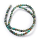 Brins de perles turquoises africaines naturelles (jaspe) TURQ-G037-4mm-2