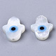 Perlas de concha de nácar de concha blanca natural SSHEL-N034-57B-2
