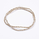 Chapelets de perles en verre électroplaqué GLAA-F078-PL10-2
