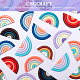 CHGCRAFT 24Pcs 8 Colors Handmade Polymer Clay Rainbow Cabochons CLAY-CA0001-19-4