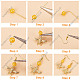 Sunnyclue 1 Box DIY 10 Paar Bienen-Charms DIY-SC0020-43-4