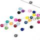 20 brins de perles de verre transparent de couleurs FGLA-X0002-01-8mm-5