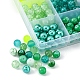 375pcs 15 perles de verre de style GLAA-FS0001-39-3