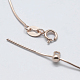 925 Sterling Silver Chain Necklaces STER-F039-15RG-2
