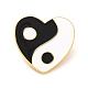 Herz mit Yin-Yang-Muster Emaille-Pin JEWB-O007-A03-1
