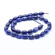 Chapelets de perles en lapis-lazuli naturel G-P342-08-8x12mm-A-2