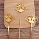 Iron Hair Stick Findings OHAR-PW0001-291G-1