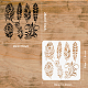 PET Hollow Out Drawing Painting Stencils DIY-WH0391-0116-2