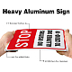 Segnali di avvertimento in alluminio con protezione UV e impermeabile globleland AJEW-GL0001-01A-11-4