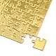 紙熱プレス熱転写工芸パズル  長方形  ゴールデンロッド  14.5x20cm  80pc DIY-TAC0010-16A-02-3