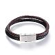 Leather Cord Multi-strand Bracelets BJEW-K141-06A-1