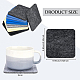 BENECREAT 12PCS Mixed Color Square Felt Coasters DIY-WH0308-14-2