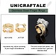Unicraftale 4pcs 4 estilo iónico (ip) 304 anillos de acero inoxidable STAS-UN0032-84-5