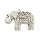 Tibetan Style Alloy Elephant Big Pendants TIBEP-Q043-280-RS-1
