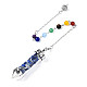 Natural & Synthetic Gemstone Pointed Dowsing Pendulums G-S274-06-5