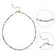 4 pièces 4 couleurs ensembles de colliers de perles de verre NJEW-SZ0001-39-4