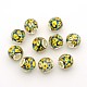 Faceted Large Hole Rondelle Resin European Beads RPDL-L003-113-2