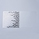 プラスチックエンボスフォルダー  凹凸エンボスステンシル  手工芸品の写真アルバムの装飾のため  波の模様  150x150x2.5~3mm X-DIY-P007-A01-4
