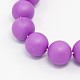 Round Shell Pearl Frosted Beads Strands BSHE-I002-14mm-04-1