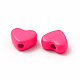 Heart Spray Painted Alloy Beads FIND-G053-01A-3
