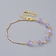 Bracelets de perles en cristal autrichien bicone BJEW-JB04806-03-1