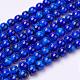 Spray Painted Glass Bead Strands GLAD-S075-8mm-40-2