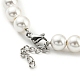Bracelet en perles de dragon et de perles en plastique plaqué en rack BJEW-D030-01A-G-3