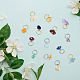 SUPERFINDINGS 84Pcs Natural Mixed Pendants Nuggets Gemstone Charms Crystal Stone Charms with Stainless Steel Jump Ring for Earring Necklace Bracelet Jewelry Making G-FH0001-87-4